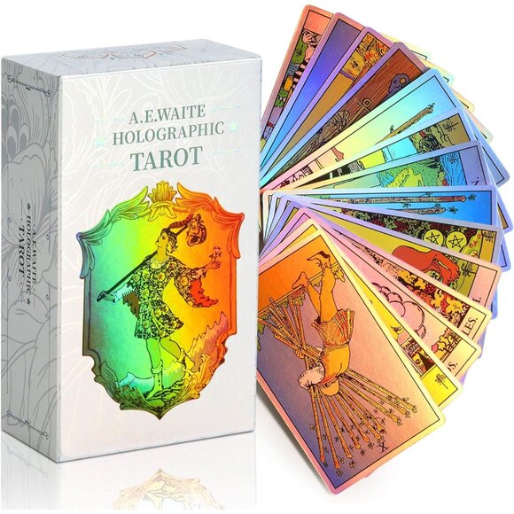 Other - Rainbow Tarot Cards Decks, Tarot Card and Book Sets for Beginners, Holographic T